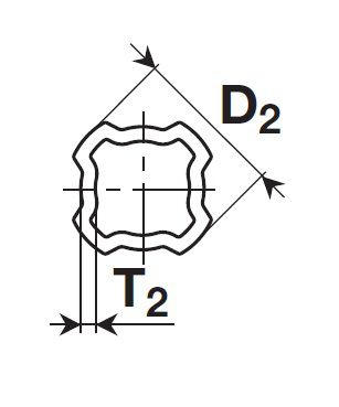 [BOND122513000] Profielbuis 51,2 x 5,00 lengte 3000mm - H7/S8