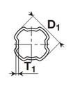 [BOND122113000] Profielbuis 66,0 x 3,50 lengte 3000mm - H8/S9
