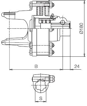 [BOND658M62338R] Slijp en vrijloopkoppeling FNT 44  - 1 3/4" - 20