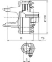 [BOND663L58303R] Slijpkoppeling FT34 - 1 3/8" - 6 - met 4 schijven
