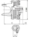 [BOND661M60503R] Slijpkoppeling FV44  - 1 3/8" - 6 - met 4 schijven