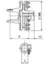 [BOND661G48403R] Slijpkoppeling FV42 - 1 3/8" - 6 - met 2 schijven