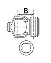 [BOND2080L6861] Gaffel voor buis 122093000 (58,2x3,00)