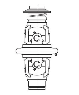 [BONDCS6GWW49WR7] Kruiskoppeling - gaffel 1.3/8 - 6 x gaffel buis 53,90x3,00