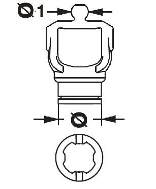 [BOND2150L6871] Gaffel voor buis 122253000 (58,2x3,00)