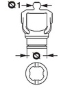 [BOND2150L6871] Gaffel voor buis 122253000 (58,2x3,00)