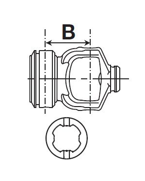 [BOND2080G6870] Gaffel voor buis 122443000 (47,4x4,75)