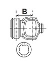 [BOND2080G6870] Gaffel voor buis 122443000 (47,4x4,75)