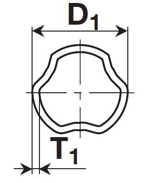 [BOND123143000] Profielbuis 48,0 x 3,1 lengte 3000mm rilsan