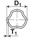 [BOND123143000] Profielbuis 48,0 x 3,1 lengte 3000mm rilsan