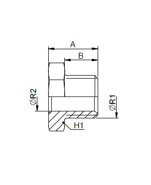 [FONT30.31.20.12] 1.1/4" BSP mannelijk x 3/4" BSP vrouwelijk