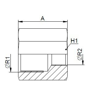 [FONT30.12.16.12] Verloop zeskantbus 1" BSP X 3/4" BSP