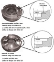 [LUKK328 0416 10] PTO Schijf 12mm dik