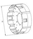 [WALT86.26.22] Adapter machinne zijde voor stabiliteit bescherming en compltete afscherming kruiskoppeking