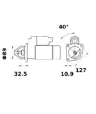 [ISKRIS1098] Starter Iskra  3,0 Kw - 12V - 10T