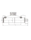 [DKWK 96 300 565 S] Cilinder DW stang 30 mm - boring 50 mm - Slag 0650 mm - lengte 0790 mm (tot einde voorraad)