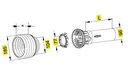 [WALTPGH20L1000-BU00] Stofkap Buiten  PG20 lengte 1000mm