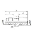 [FONT50.25.12.16] 1.1/16" JIC X 1" NPT