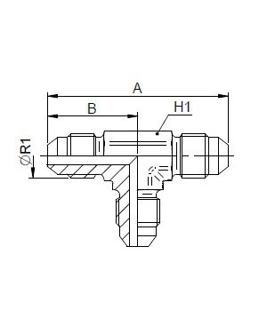 [FONT54.51.00.10] 7/8" JIC x 7/8" JIC x 7/8" JIC