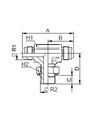 [FONT54.65.12.12] 1.1/16" JIC x 1.1/16" UNF instelbaar x 1.1/16" JIC
