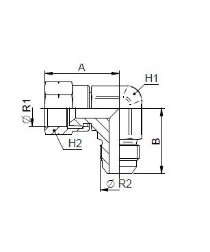 [FONT54.09.00.05] 1/2" JIC x 1/2" JIC - 90°