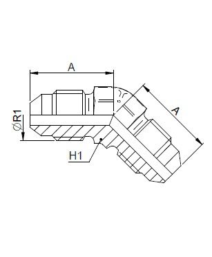 [FONT54.41.00.05] 1/2" JIC x 1/2" JIC - 45°