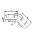 [FONT54.41.00.12] 1.1/16" JIC x 1.1/16" JIC - 45°