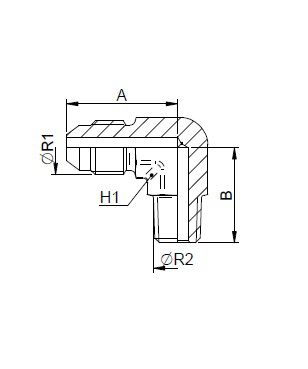 [FONT54.11.24.24] 1.7/8" JIC X 1.1/2" NPT - 90°