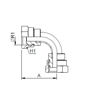 [FONT30.54.06.06] 3/8" BSP x 3/8" BSP - 90°