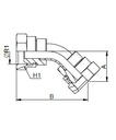 [FONT30.56.04.04] 1/4" BSP x 1/4" BSP - 45°