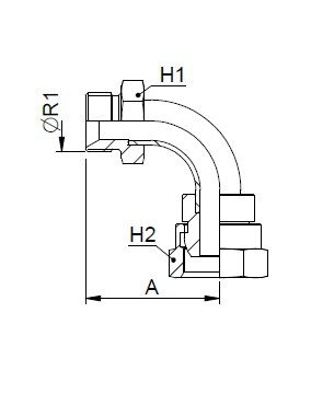 [FONT30.53.08.08] 1/2" BSP x 1/2" BSP - 90°