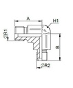 [FONT34.03.12.08] 3/4" BSP X 1/2" BSP - 90°