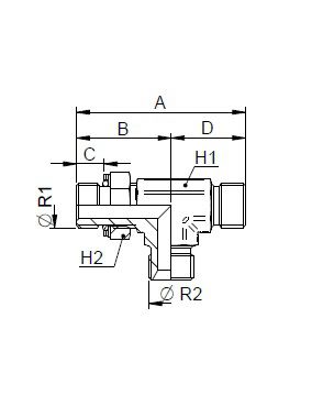 [FONT34.63.02.02] 1/8" BSP x 1/8" BSP x 1/8" BSP instelbaar