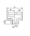 [FONT34.65.04.04] T-BSP VR 1/4" BSP x 1/4" BSP x 1/4" BSP