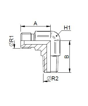 [FONT34.12.06.06] 3/8" BSP X 3/8" BSPK - 90°