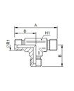 [FONT34.51.12.12] 3/4" BSP x 3/4" BSP x 3/4" BSP