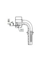 [FONT61.44.16.04] Kop. Vrouwelijk 90°  M16x1,5 - Buis 08S - Slang 1/4"