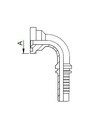 [FONT64.24.24.20] Kop.3000PSI  90° Dia.  60,3 mm - Slang 1.1/4"