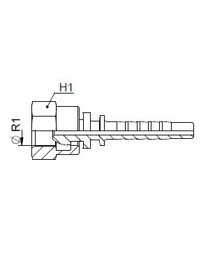 [FONT64.02.20.20] Kop. Vrouwelijk  1.1/4" BSP - Slang 1.1/4"