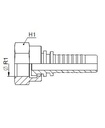 [FONT60.02.04.04] Kop. Vrouwelijk  1/4" BSP - Slang 1/4"