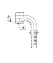 [FONT61.18.20.20] Kop. Vrouwelijk 90°  1.11/16" ORFS - Slang 1.1/4"