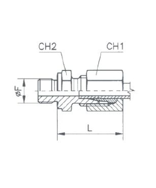 [RAST7505-L1002] Rechte koppeling mannelijk (10L - M16x1,5) x mannelijk (1/8" BSP)