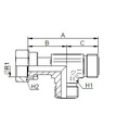 [FONT74.59.00.12] 1.3/16" ORFS x 1.3/16" ORFS x 1.3/16" ORFS