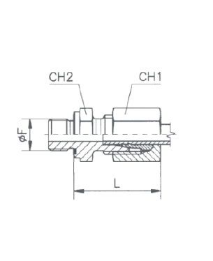 [RAST7507-L0606] Rechte koppeling mannelijk (06L - M12x1,5) x mannelijk (3/8" BSP) met o-ring