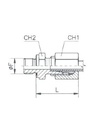 [RAST7507-L0606] Rechte koppeling mannelijk (06L - M12x1,5) x mannelijk (3/8" BSP) met o-ring