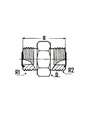 [FONT70.17.16.12] 1.7/16" ORFS x 1.3/16" ORFS