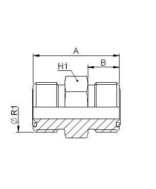 [FONT70.17.00.12] 1.3/16" ORFS x 1.3/16" ORFS
