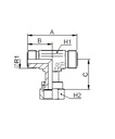 [FONT74.55.00.08] 13/16" ORFS x 13/16" ORFS x 13/16" ORFS