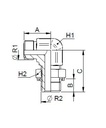 [FONT74.05.24.24] 2" ORFS X 1.1/2" BSP instelbaar - 90°