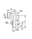 [FONT74.06.04.06] 9/16" ORFS X 9/16" UNF instelbaar - 90°